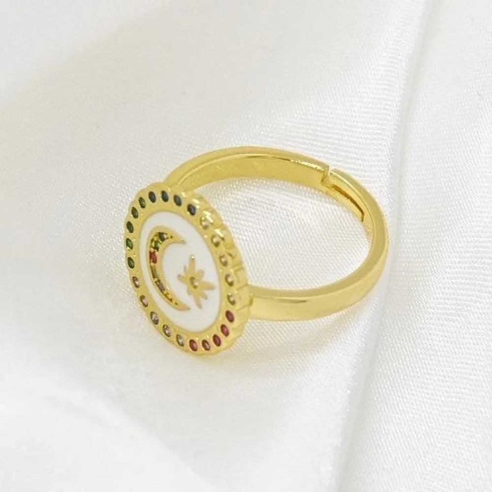Colorful Moon Ring - Picture 4 of 5